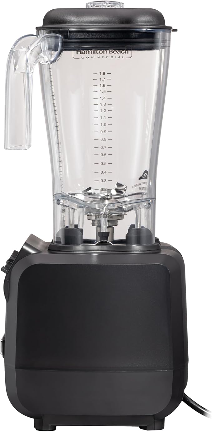 Hamilton Beach Commercial Fury High-Performance Blender 64 Ounce / 1.8 Liter Capacity 3 HP Motor NSF Certified HBH550R
