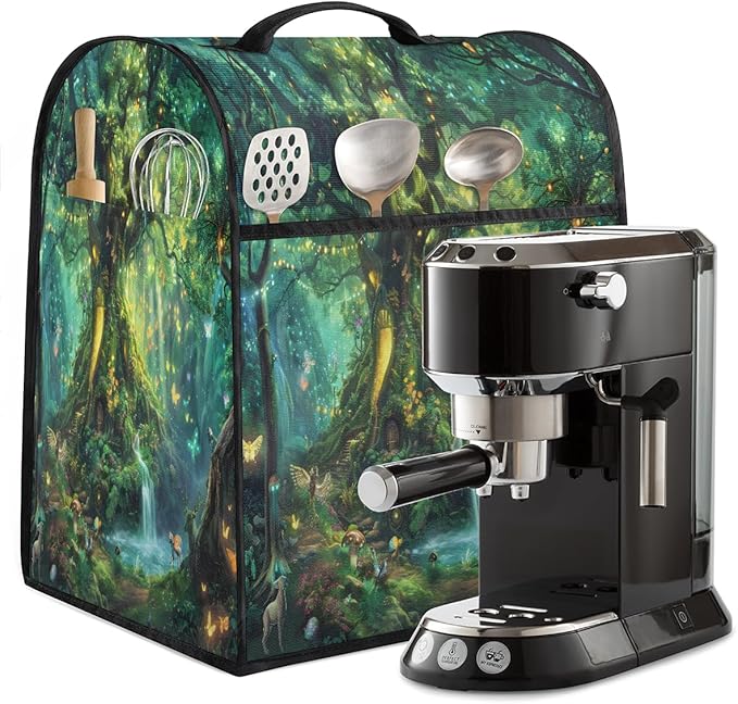 cfpolar Kitchen Aid Mixer Cover Compatible with 6-8 Quarts Tree Of Life Butterfly Green Stand Mixer Cover Kitchen Aid Mixers Accessories Appliance Organizer Bag Dust Covers with Zipper Pocket