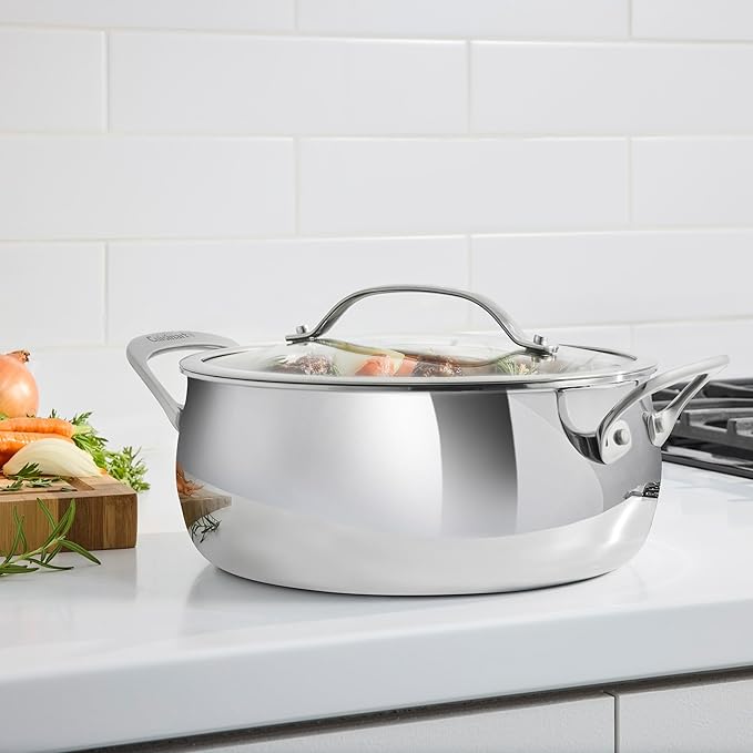 Cuisinart PureClad™ Triple Ply Stainless Steel 4.5 Qt. Dutch Oven w/Cover PCT3545-24