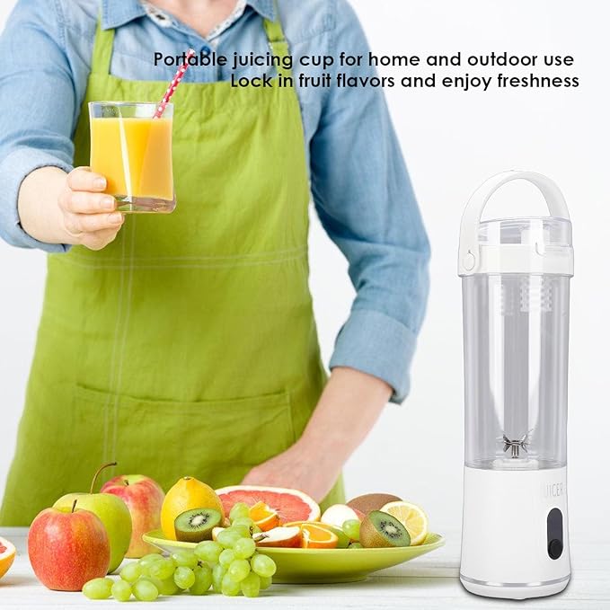 MAVIS LAVEN Portable Blender 300ML 50W LCD Rechargeable Mini Juicer Cup with 12 Serrated Blades and Auto for Gym Home Office Travel Sports Outdoor