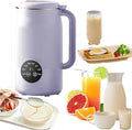 8 in 1 multifunctional nut milk machinethe perfect pour drink makerUpgraded Nutmilk Maker BlenderAutomatic Soybean Juice Machines with Timer Self-Cleaning and Keep-Warm (Purple)