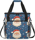Dreamy Santa Claus Coffee Maker Carrying Bag Portable Travel Storage Tote Bag Compatible with K-Mini or K-Mini Plus Single Serve Coffee Brewer Carrying Case with Multiple Pockets &amp Shoulder Stra