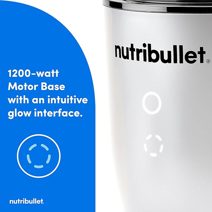 nutribullet® Ultra Plus+ 3-1 Compact Kitchen System 1200W Kitchen System with Blender Food Processor and Coffee and Spice Grinder 32oz and 24oz Blending Cups 2-Cup Food Processor Pearl White