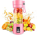 Portable Blender Personal Blender Portable USB Portable Blender for Smoothies with 6 Ultra Sharp Blades Portable Blenders for Travel/Picnic/Office/Gym Pink