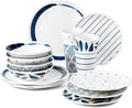 Lenox 895323 Blue Bay Melamine 16-Piece Dinnerware Set Lightweight Melamine Material