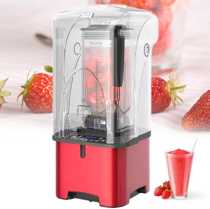 2200 W Electric Blender Smoothie Maker Commercial Food Jug Blender with 2.2 L Container 8 Adjustment Speed + 5 Min Timer + Self-Cleaning for Smoothies/Shakes/Fruit/Vegetable Juice