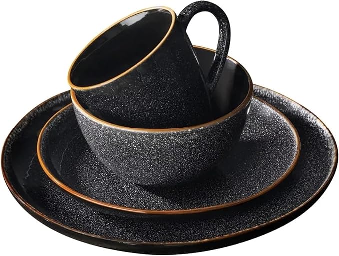 16-Piece Dinnerware Set Dinner Family Hotel Tableware Plate Salad Bowl