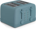 bella 4 Slice Toaster 6 Setting Shade Control with Reheat &amp Cancel Buttons Removable Crumb Tray Anti Jam &amp Auto Shutoff 900 Watt Surf