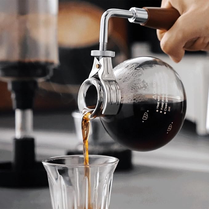 Syphon Coffee Maker 3 Cup Siphon Coffee Brewer Vacuum Coffee Maker Preserve The Original Flavor Of Coffee for Home Office Clubhouse