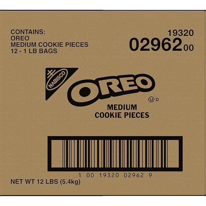 OREO Chocolate Sandwich Cookies Medium Cookie Pieces 12 - 16 oz Bags