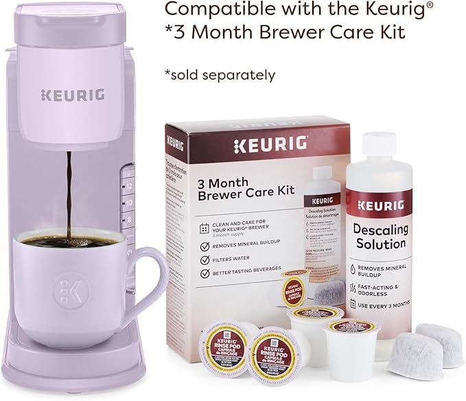 Keurig K-Express Single Serve K-Cup Pod Coffee Maker 3 Brew Sizes Strong Button Feature 42oz Removable Reservoir Lavender