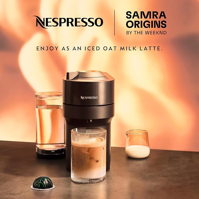 Nespresso Vertuo Pop+ by De'Longhi Liquorice Black + Vertuo Line Samra Origins Togetherness Blend Coffee