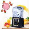 Super Quiet Commercial Blender with Soundproof Enclosure Self-Cleaning 4D Blades for Ice Crushing Smoothies and Puree Professional Countertop Blender220V
