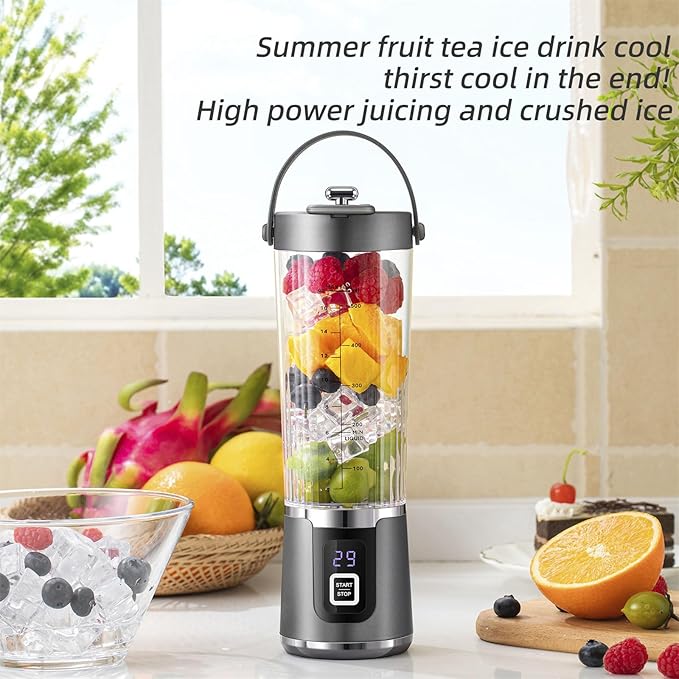 200W Portable Blending Machine Rechargeable Machine Cup Juicer Fruit Mixer 600ml Juicer Maker Multifunctional Smoothie Maker