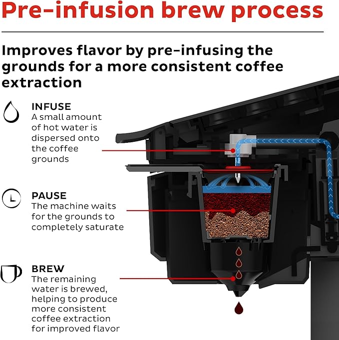 Instant Solo WIFI Connect Single Serve Coffee Maker From the Makers of Instant Pot Coffee Brewer Includes Reusable Coffee Pod &amp Bold Setting Brew 8 to 12oz. 40oz. Water Reservoir Black