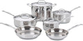 Cuisinart 77-10P1 10-Piece Chef's-Classic-Stainless Collection Cookware Set