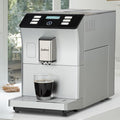Fully Automatic Espresso Machine with Grinder One Touch Coffee Machine with Smart Touch Screen 19 Bar Espresso Coffee Maker for 20 Cup Espresso Americano Long Coffee Stainless Steel Silver