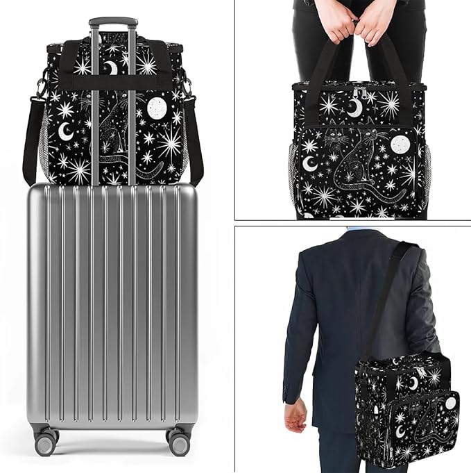Star Moon Cat Coffee Maker Travel Bag for K-Mini or K-Mini Plus Single Serve Coffee Brewer Portable Storage Tote Case for Tarvel