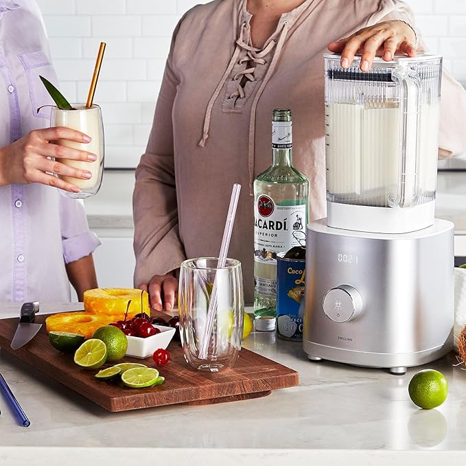 Professional 12-Speed High-Performance Countertop Blender 1400 Watt Motor 64 Oz BPA-Free Tritan Container Digital Controls Pulse Function Tamper Tool Included Friction Heat for Hot Soups Ice Cr