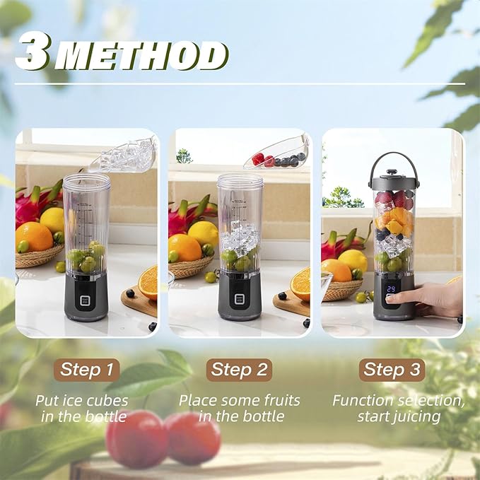 200W Portable Blending Machine Rechargeable Machine Cup Juicer Fruit Mixer 600ml Juicer Maker Multifunctional Smoothie Maker