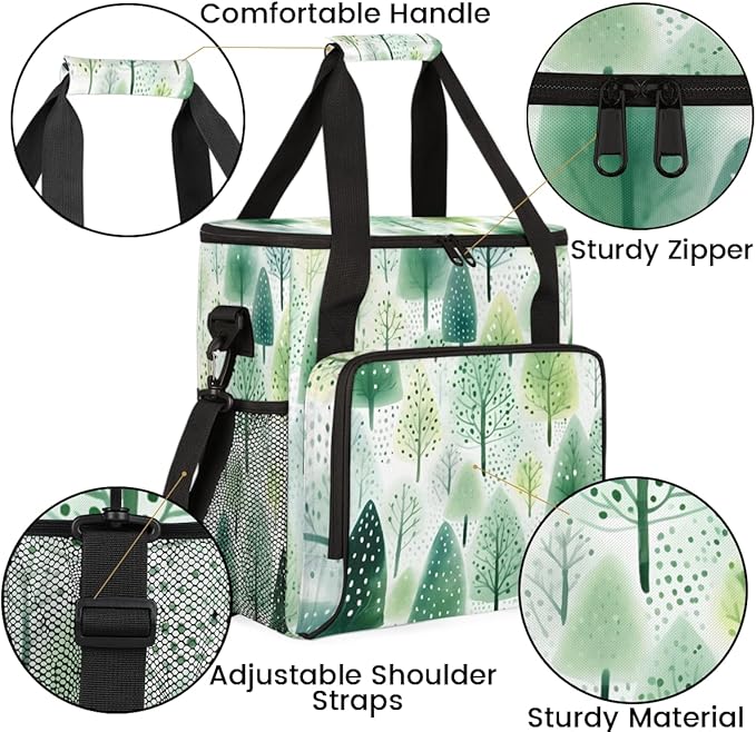 Graffiti Tree Coffee Maker Carrying Bag Christmas Tree Travel Storage Bag Compatible with K-Mini or K-Mini Plus Single Serve Coffee Brewer Carrying Case with Multiple Pockets &amp Shoulder Strap