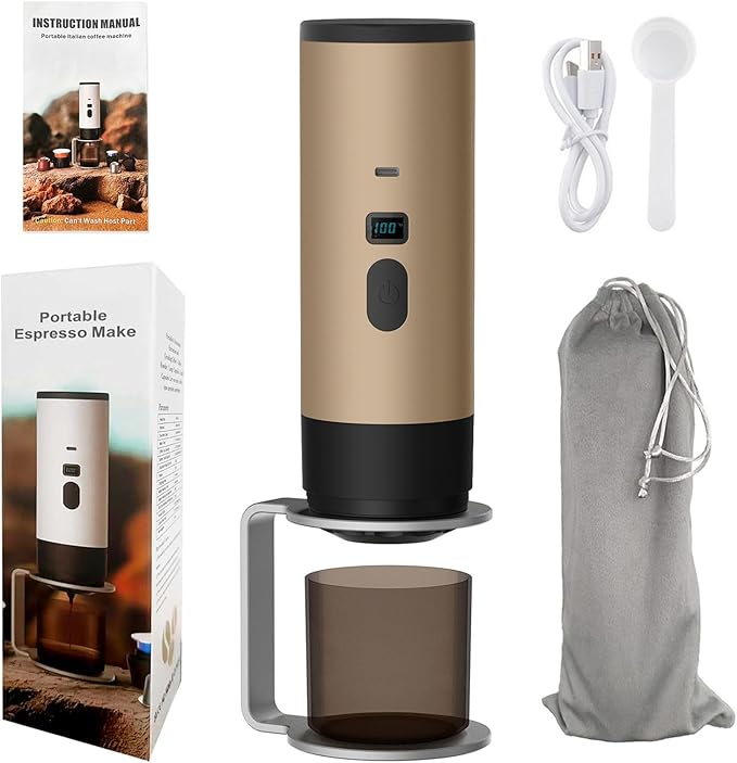 Single Button Operations Capsuled Coffee Maker Detachable Parts Fast Systems Portable Design For Car Camping
