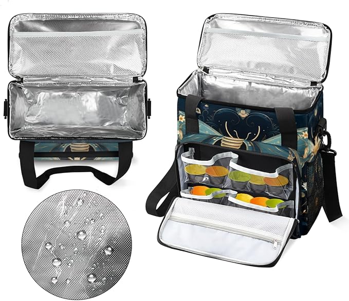 Gothic Butterfly Coffee Maker Carrying Bag Cartoon Butterfly Travel Storage Bag Compatible with K-Mini or K-Mini Plus Single Serve Coffee Brewer Carrying Case with Multiple Pockets &amp Shoulder St