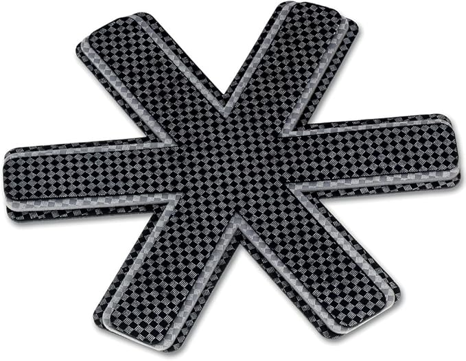 kela Pan Protection Set Amparo 3 Pieces of Felt in Black/Grey 39 x 39 x 0.5 cm 12 Count