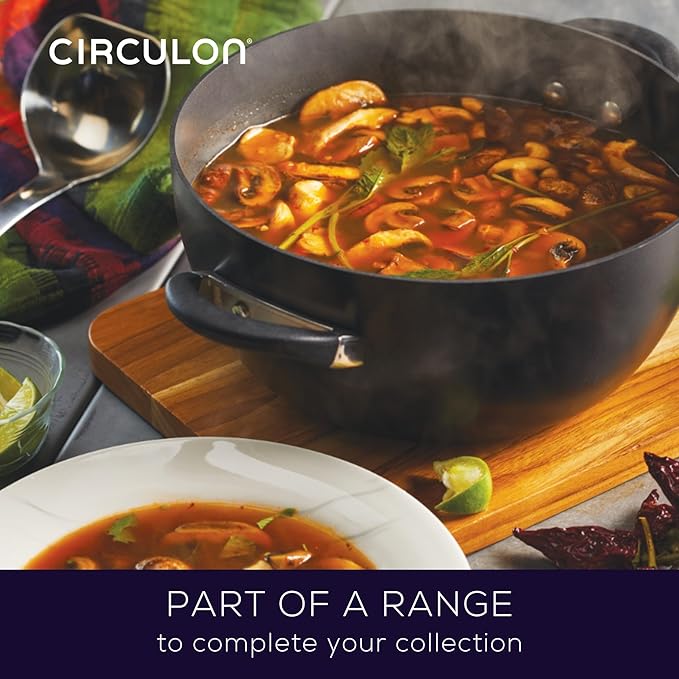 Circulon Symmetry Hard Anodized Nonstick Cookware Pots and Pans Set 11-Piece Black