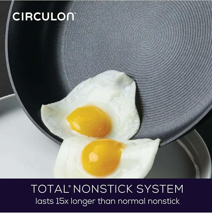 Circulon Symmetry Hard Anodized Nonstick Cookware Pots and Pans Set 11-Piece Black