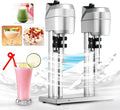 Commercial Milkshake Maker with 2 X 1000 Ml Cups 600W Motor Electric Mixed Drink Maker Micro Sensor Switch Max 16000R/Min Double Heads Drink Mixer Blender
