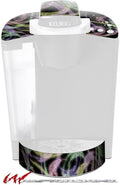 Decal Style Vinyl Skin compatible with Keurig K40 Elite Coffee Makers Neon Swoosh on Black (COFFEE MAKER NOT INCLUDED)