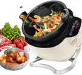 Automatic Cooking Wok Fried Rice Machine 6l Automatic Cooking Pot Adjustable Speed 360° Automatic Stir Fry Robot For Stir Frying Stewing Cooking 220V