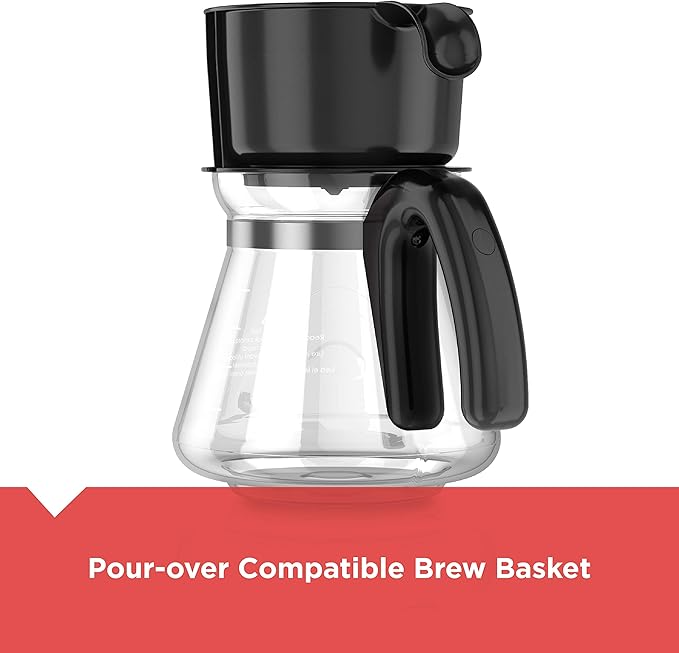 BLACK+DECKER CM0755S 4-in-1 5-Cup Coffee Station Coffeemaker Stainless Steel