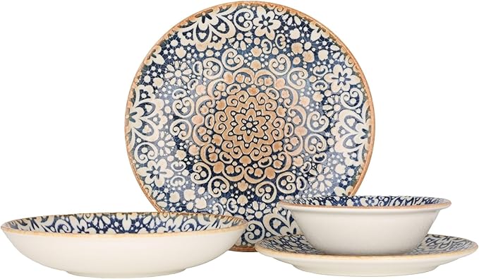 Dinnerware Set (Medium) - Alhambra - 24 pieces - 6 Persons - Porcelain