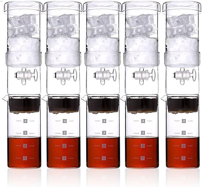 Coffee Carafe Cold Brew Coffee Machine 400ml Portable Reusable Ice Drip Coffee Filter Glass Percolator Espresso Bar Tool Drip Pot Coffee Pot Convenient