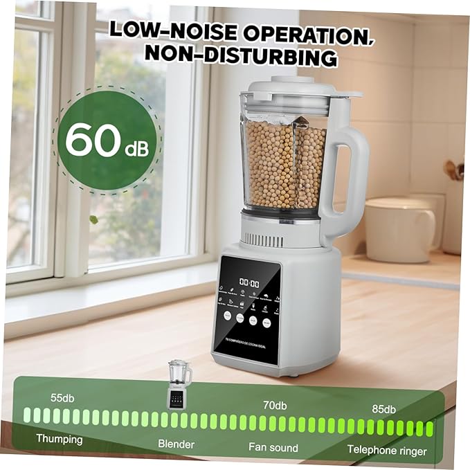 1.75L High-Speed Blender for Smoothies Fruit Juicer Electric Food Processor with Non-Sticking Pitcher Compatible with US Plug for Kitchen and Juicing