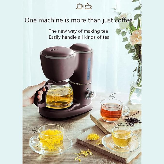 Dual-Purpose Coffee Machine Automatic Tea Brewing Multifunctional American Drip Coffee Maker Brew Strength Control Continuous Insulation Design 20240309