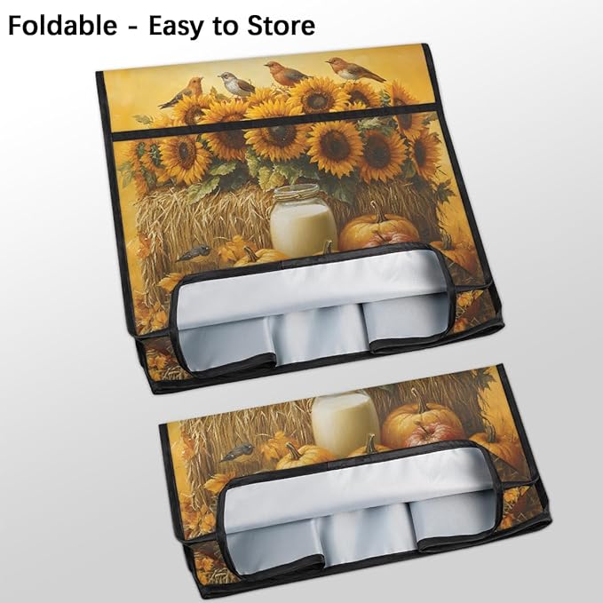 cfpolar Kitchen Aid Mixer Cover Compatible with 6-8 Quarts Pumpkin Sunflower Animal Bird Stand Mixer Cover Kitchen Aid Mixers Accessories Appliance Organizer Bag Dust Covers with Zipper Pocket