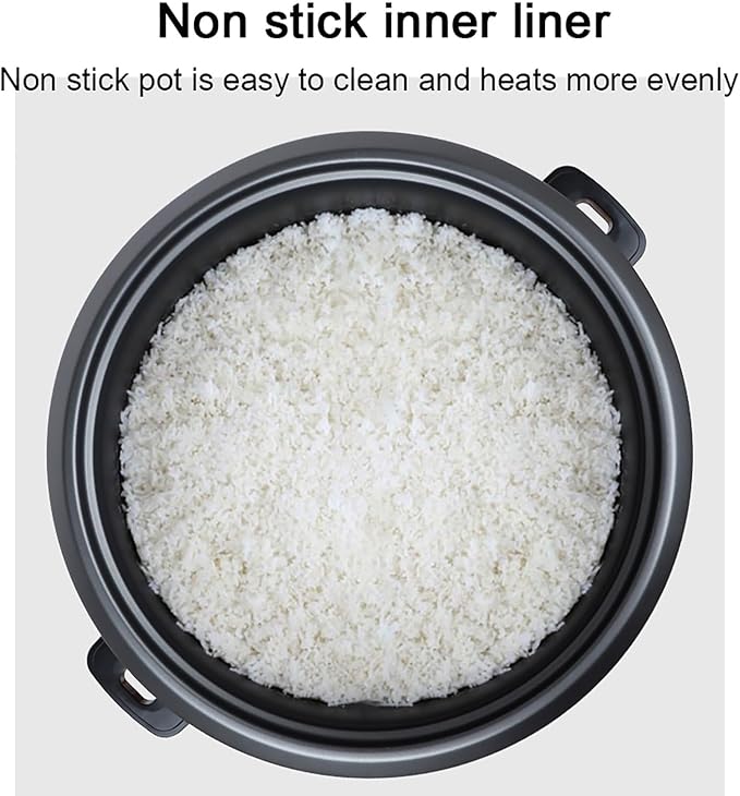 Commercial Large Rice Cooker &amp Food Warmer8-45L Large Rice Cooker with Nonstick Inner PotFast Cooking and 24-Hour Keep Warm Rice CookerOne Color-10L-1600W