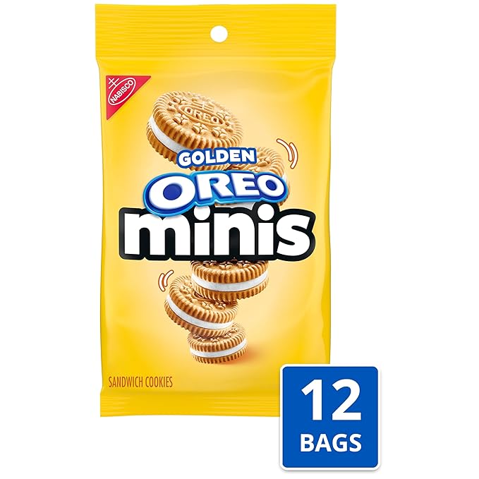 OREO Minis Golden Sandwich Cookies 12 - 3 oz Bags