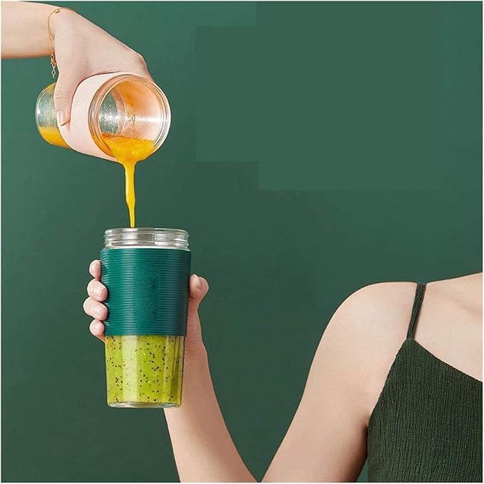 Portable Personal Size Smoothies and Shakes Handheld Fruit Machine USB Rchargeable Juicer Cup Ice Blender Mixer Home/Of 300ML