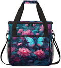 Dreamy Butterfly Coffee Maker Carrying Bag Cute Butterfly Travel Storage Bag Compatible with K-Mini or K-Mini Plus Single Serve Coffee Brewer Carrying Case with Multiple Pockets &amp Shoulder Strap