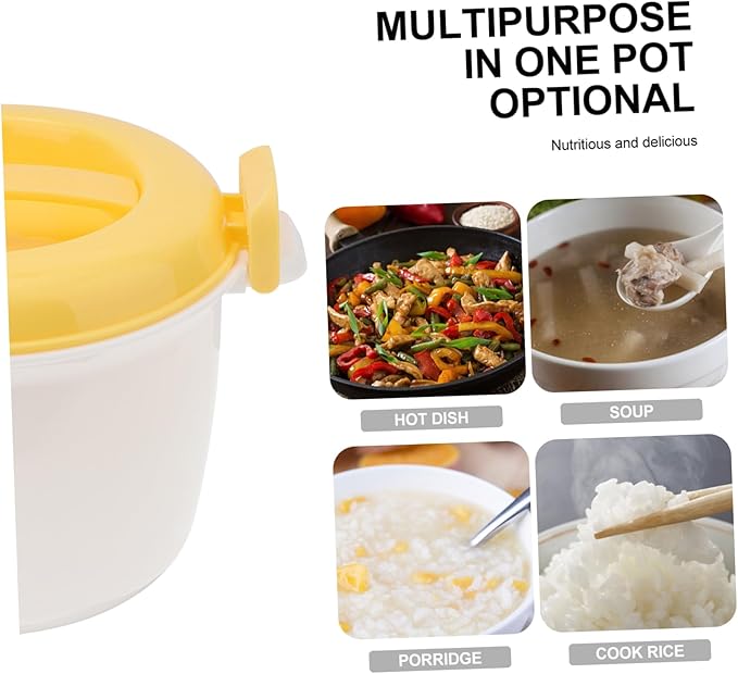 Didiseaon Microwave Rice Cooker Multifunctional Cooking Container Lightweight Portable - Plastic Aroma Housewares