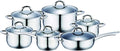Renberg Alexander Jumbo Cookware Set with Lid Silver 12 Piece