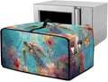 Sea Turtle Print Toaster Oven Air Fryer Cover Hibiscus Starfish Print Bread Maker Machine Covers with Side Pockets Kitchen Small Appliance Cover S