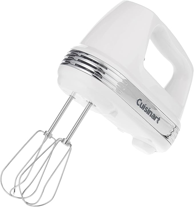Cuisinart CPT-142P1 4-Slice Compact Plastic Toaster White &amp HM-50 Power Advantage 5-Speed Hand Mixer White