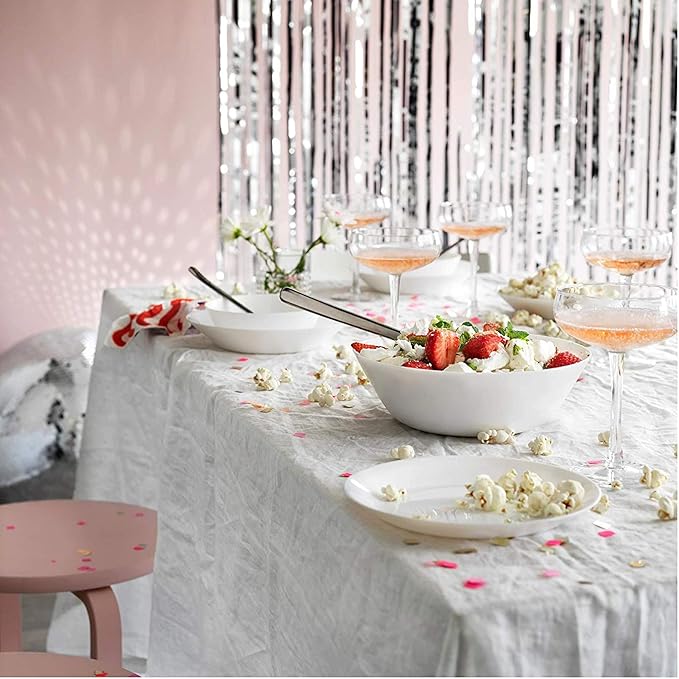 IKEA 6-Piece Tempered Opal Glass Dinnerware Plates/Bowls White (Deep Plate white20 cm)