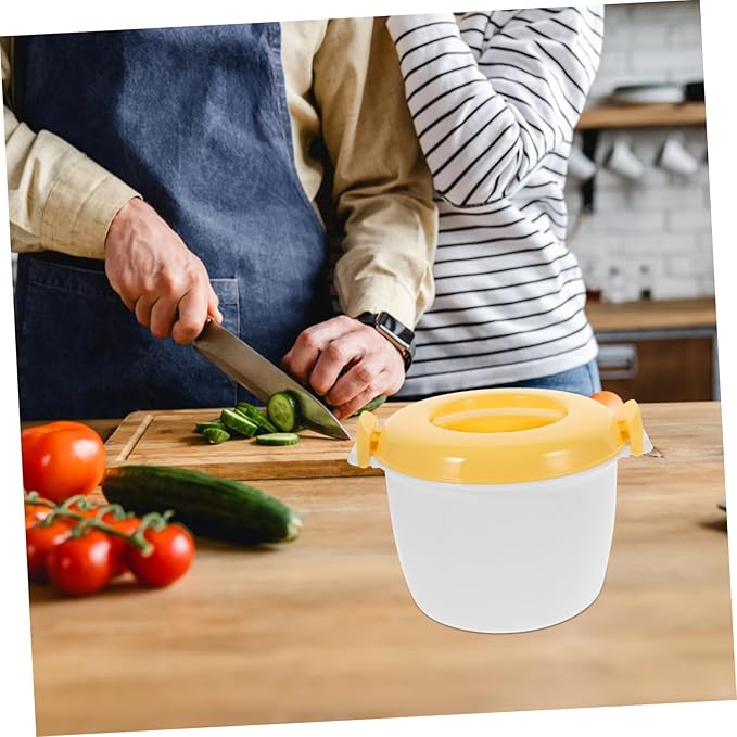 Microwave Rice Cooker Steam Function Portable 4-Cup Capacity Food Container for Efficient Meal Prep for Home and Travel