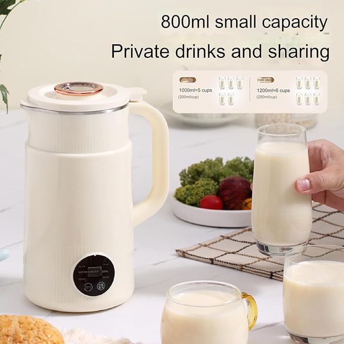 QHBDJX Mini Multi-Functional Wall Breaking Machine 110V/220V Household Soy Milk Machine Fully Automatic Food Supplement Machine